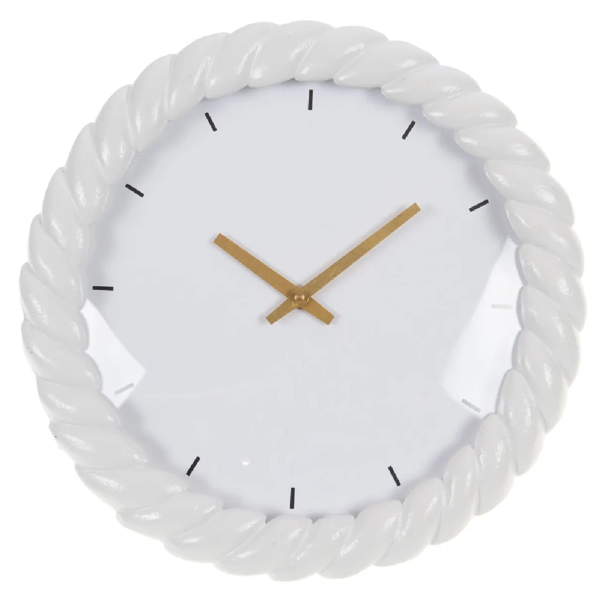 Amadeus Blanc Horloge Murale Ronde