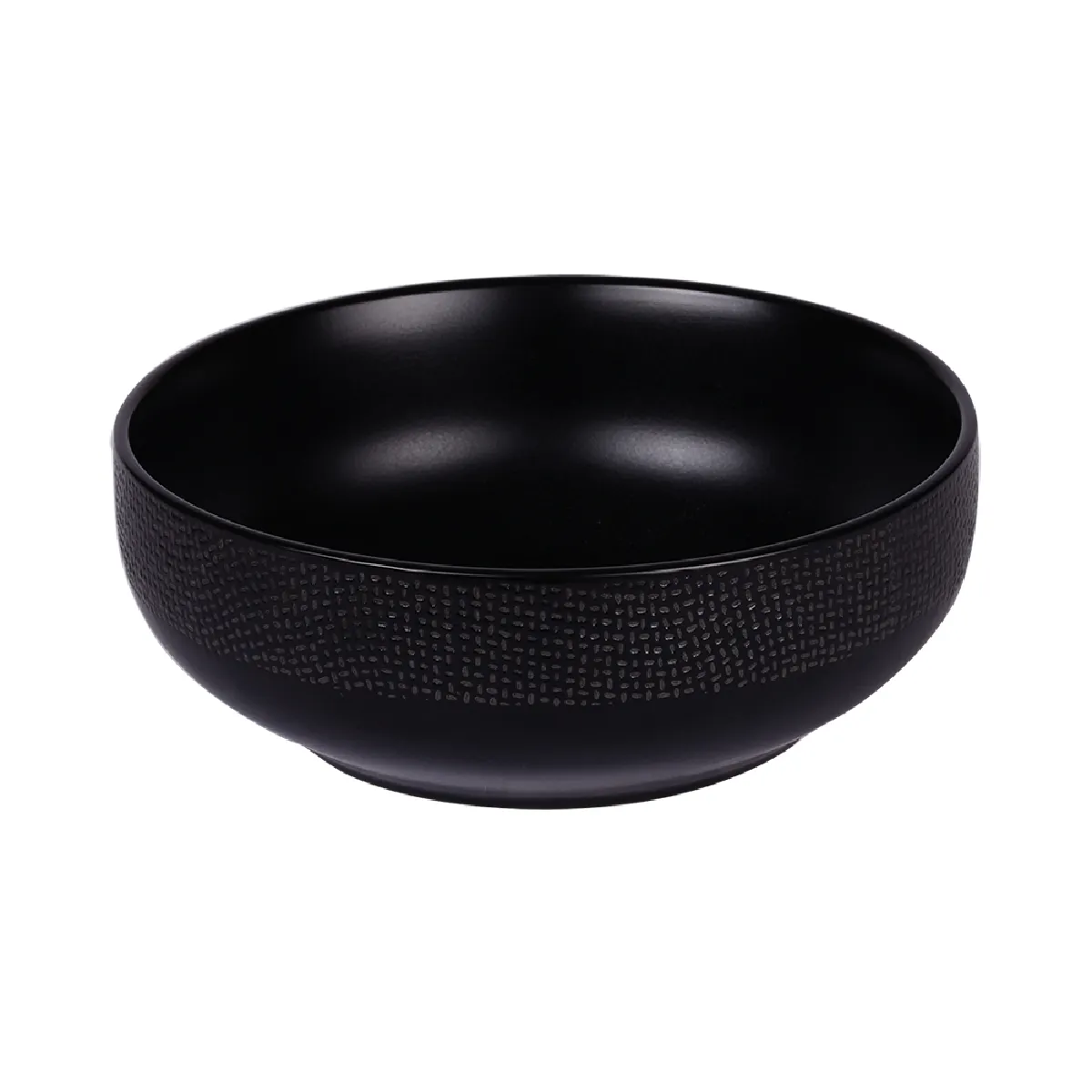 Non Communiqué Noir Saladier Vésuvio 16,5 Cm - Table Passion - Grès - Image 3