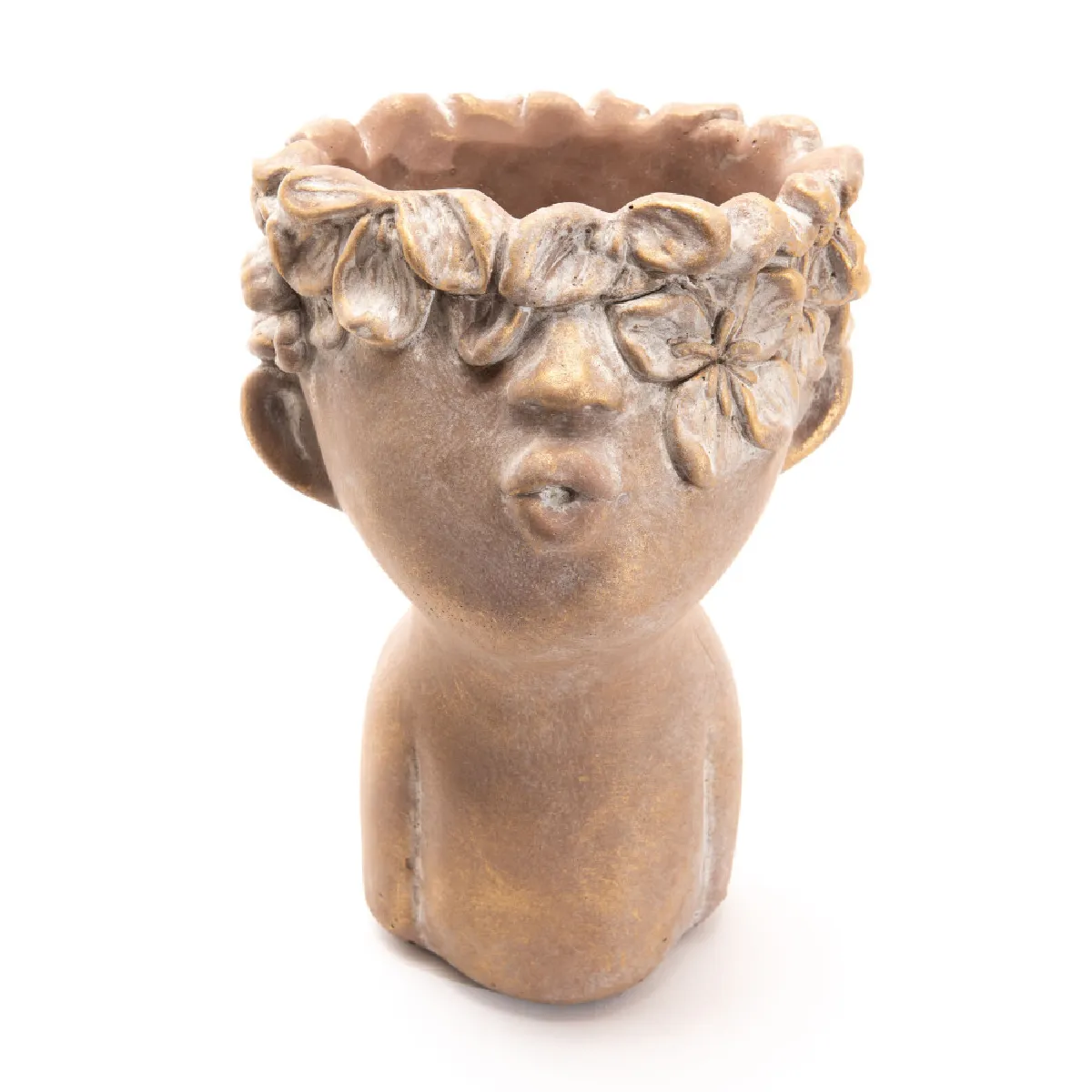 Amadeus Vase Enfant Fleurs Décoratif – Or