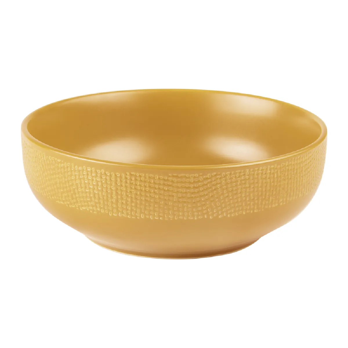 Non Communiqué Jaune Saladier Vésuvio Safran 16,5 Cm - Table Passion - Grès - Image 3