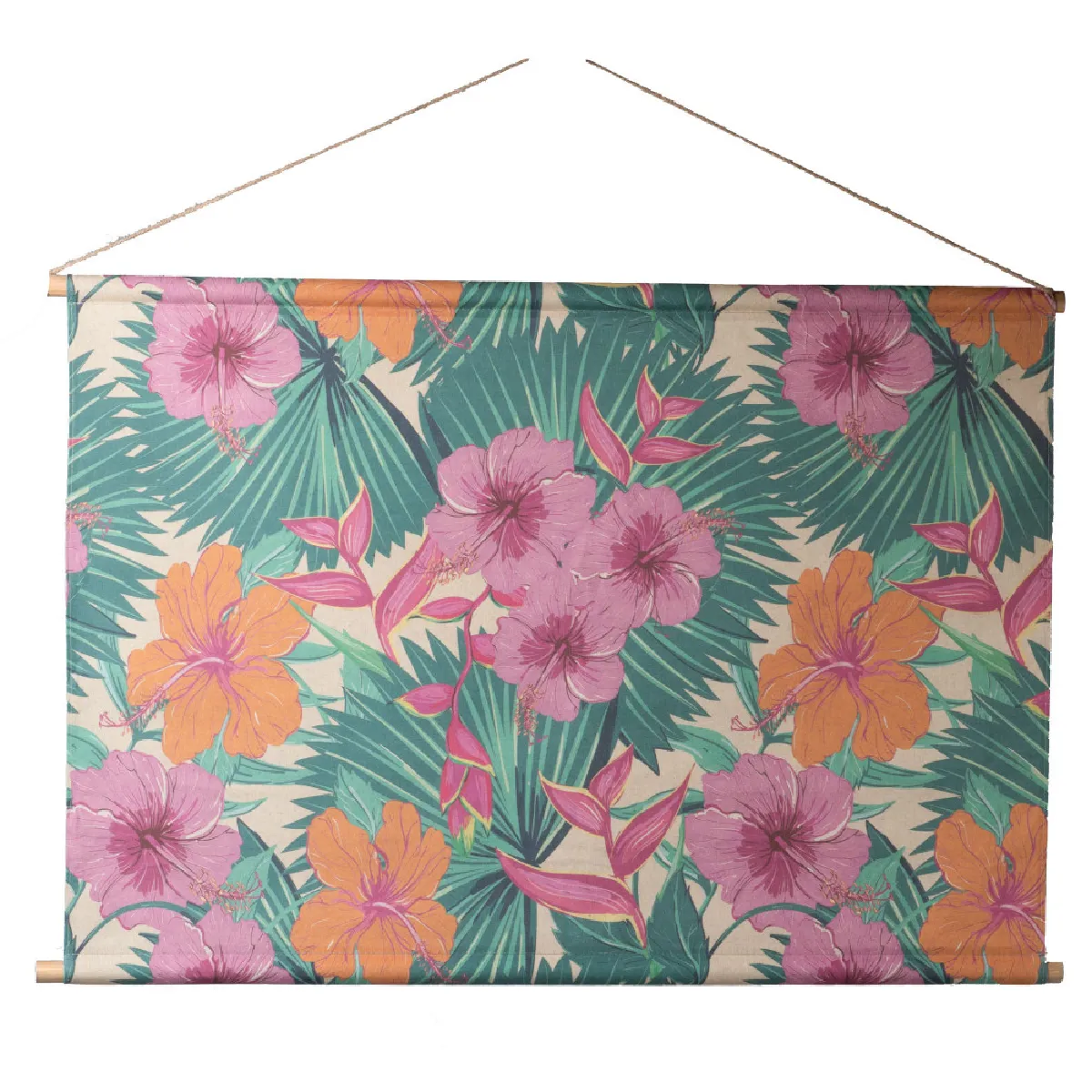 Amadeus Kakemono Fleurs D'été Coloré - 80 X 80 Cm