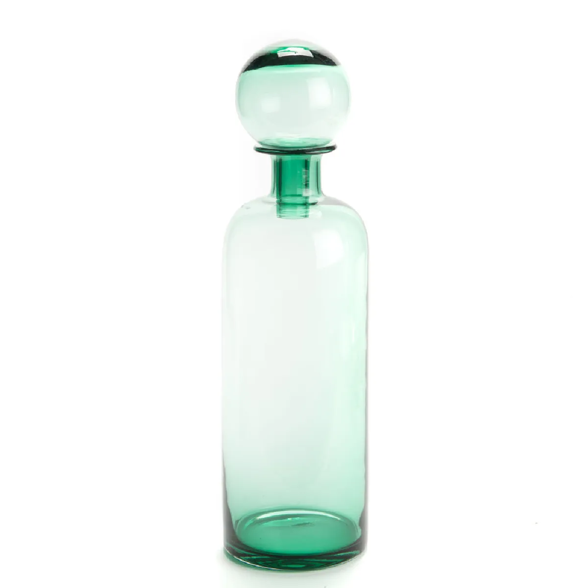 Amadeus Vert Vase Bouteille En Verre