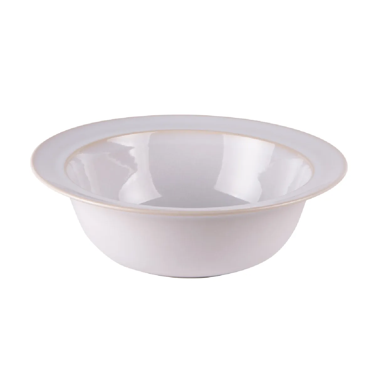 Non Communiqué Blanc Saladier 31 Cm Rondo - Table Passion - Grès - Image 2