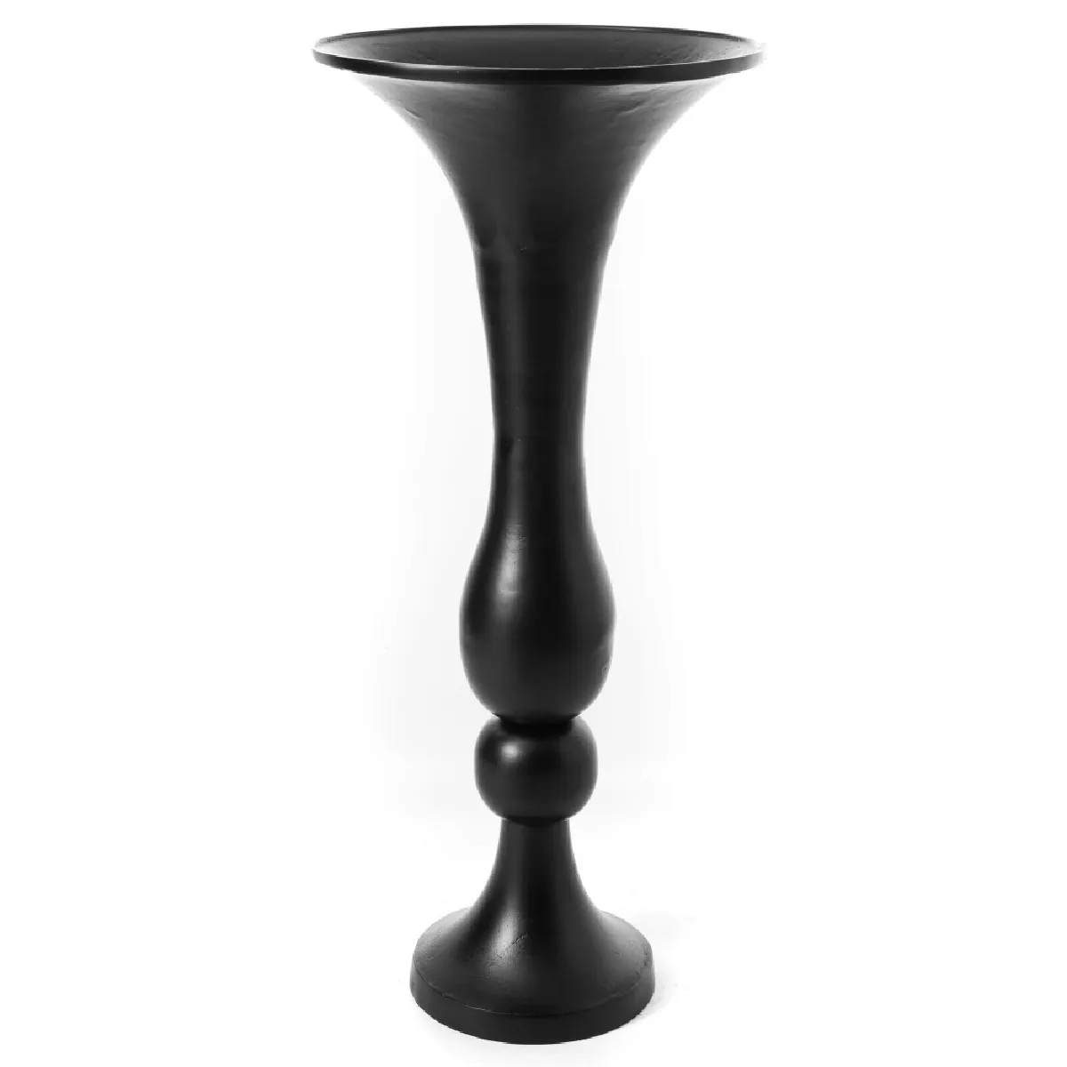 Amadeus Noir Vase Royal En Métal