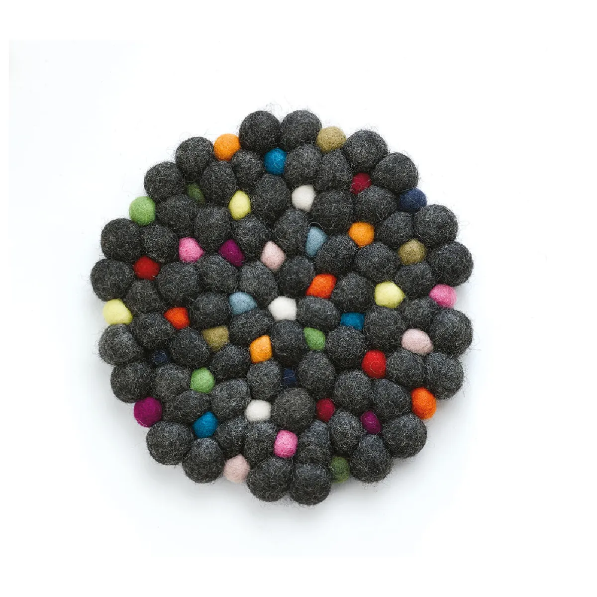 Cilio Dessous De Plat Lana Nero Rond