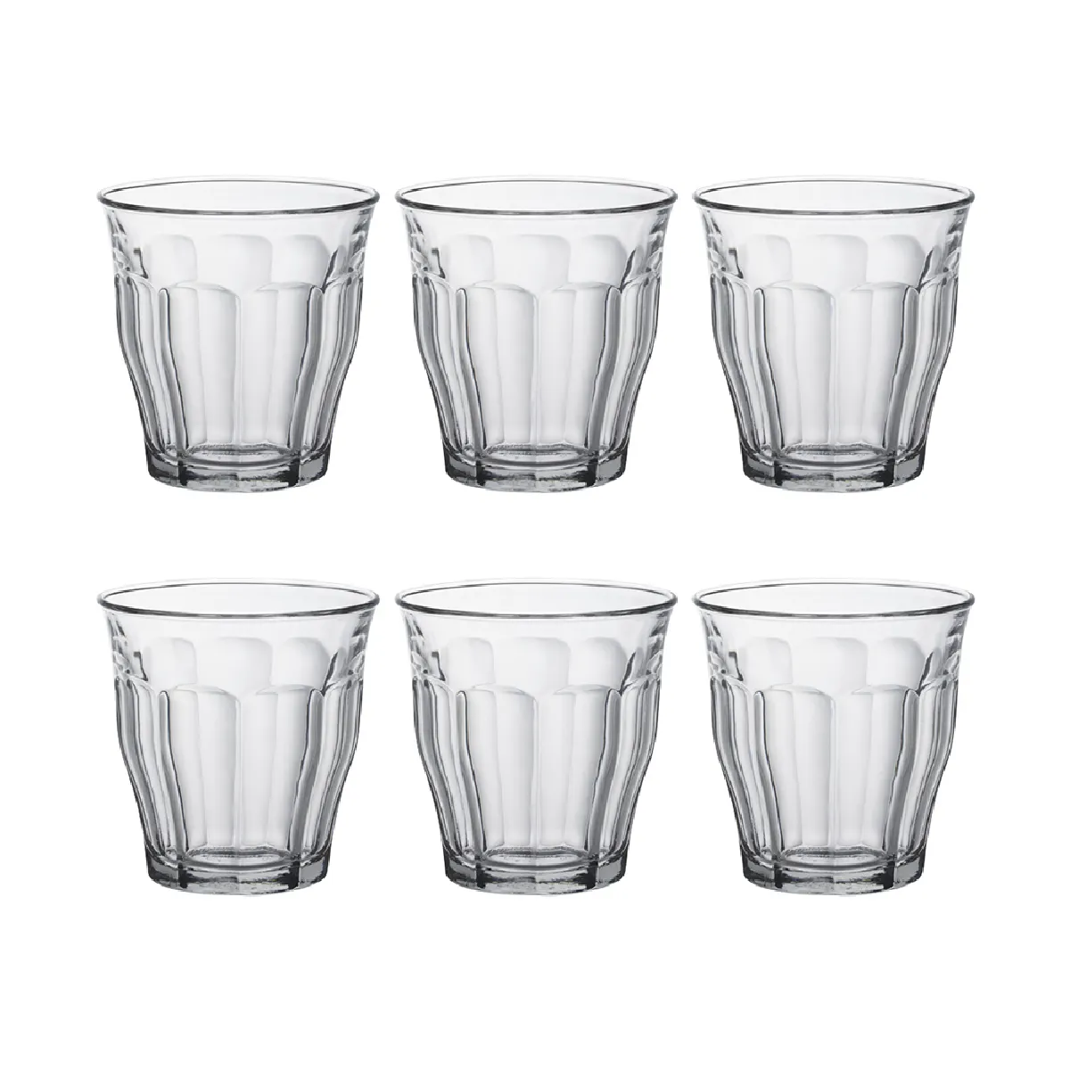 Duralex Boîte De 6 Gobelets Picardie 9 Cl