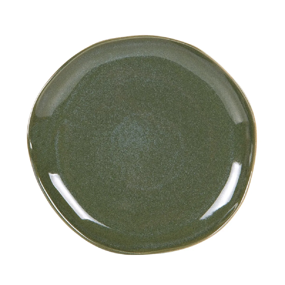 Non Communiqué Vert Assiette Plate Symphony 27 Cm (Lot De 6) - Table Passion - Grès - Image 2