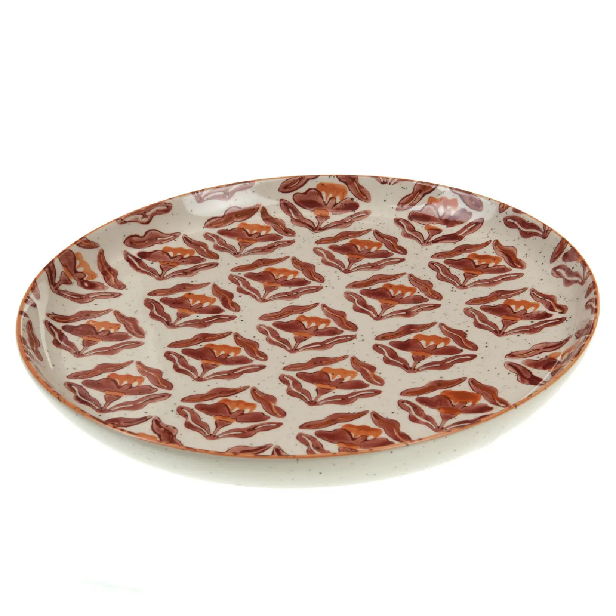 Non Communiqué Blanc Assiette De Présentation Sofia 32 Cm - Amadeus - Grès - Image 3