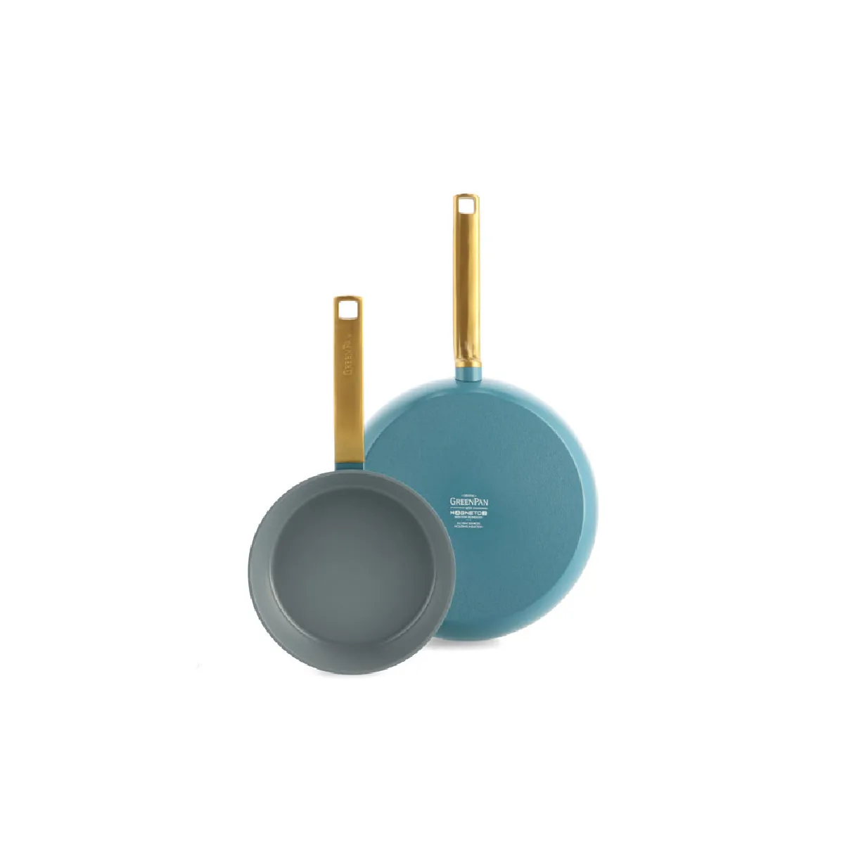 Greenpan Bleu Set 2 Poêles 20/28 Cm Aluminium Forgé Revêtement Céramique - Evolution