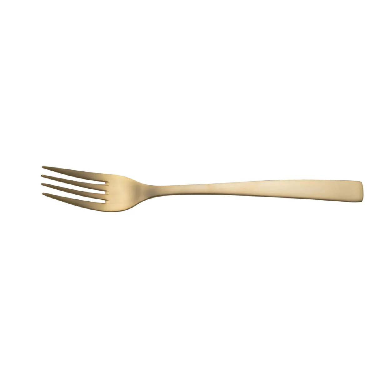 Fourchette de table monobloc Jet doré (lot de 6)
