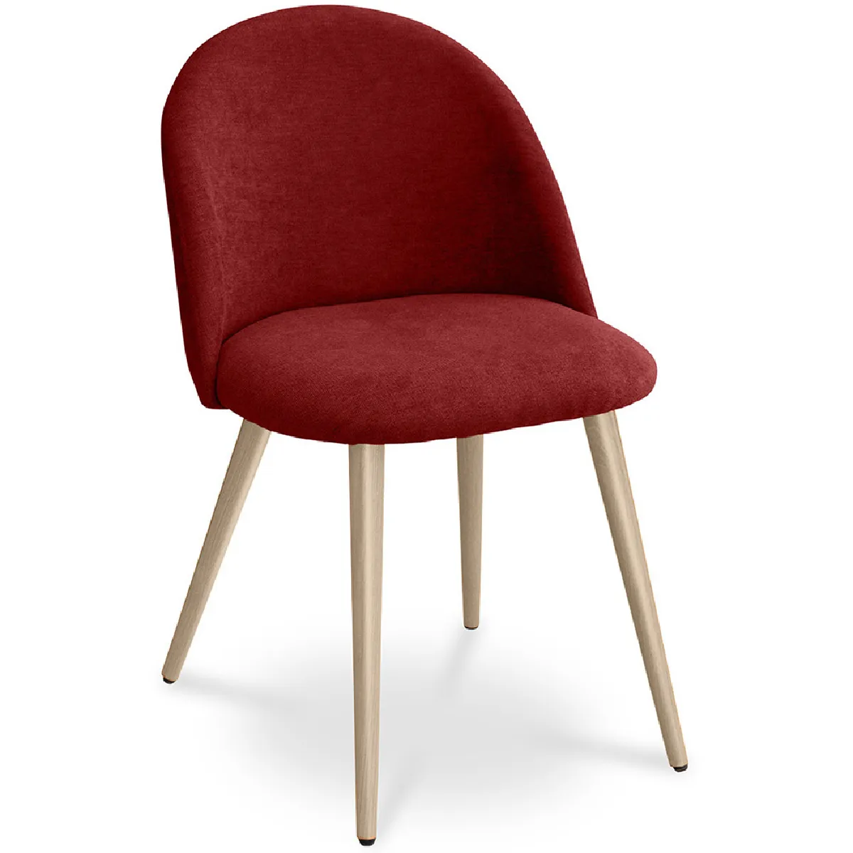 Chaise de salle à manger Tapissée en tissu Style scandinave Evelyne - vue 7
