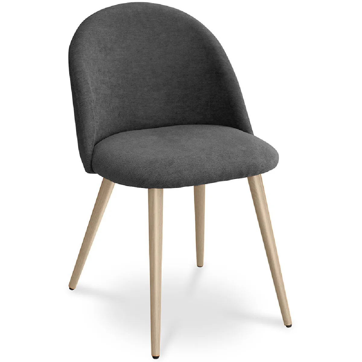 Chaise de salle à manger Tapissée en tissu Style scandinave Evelyne - vue 8