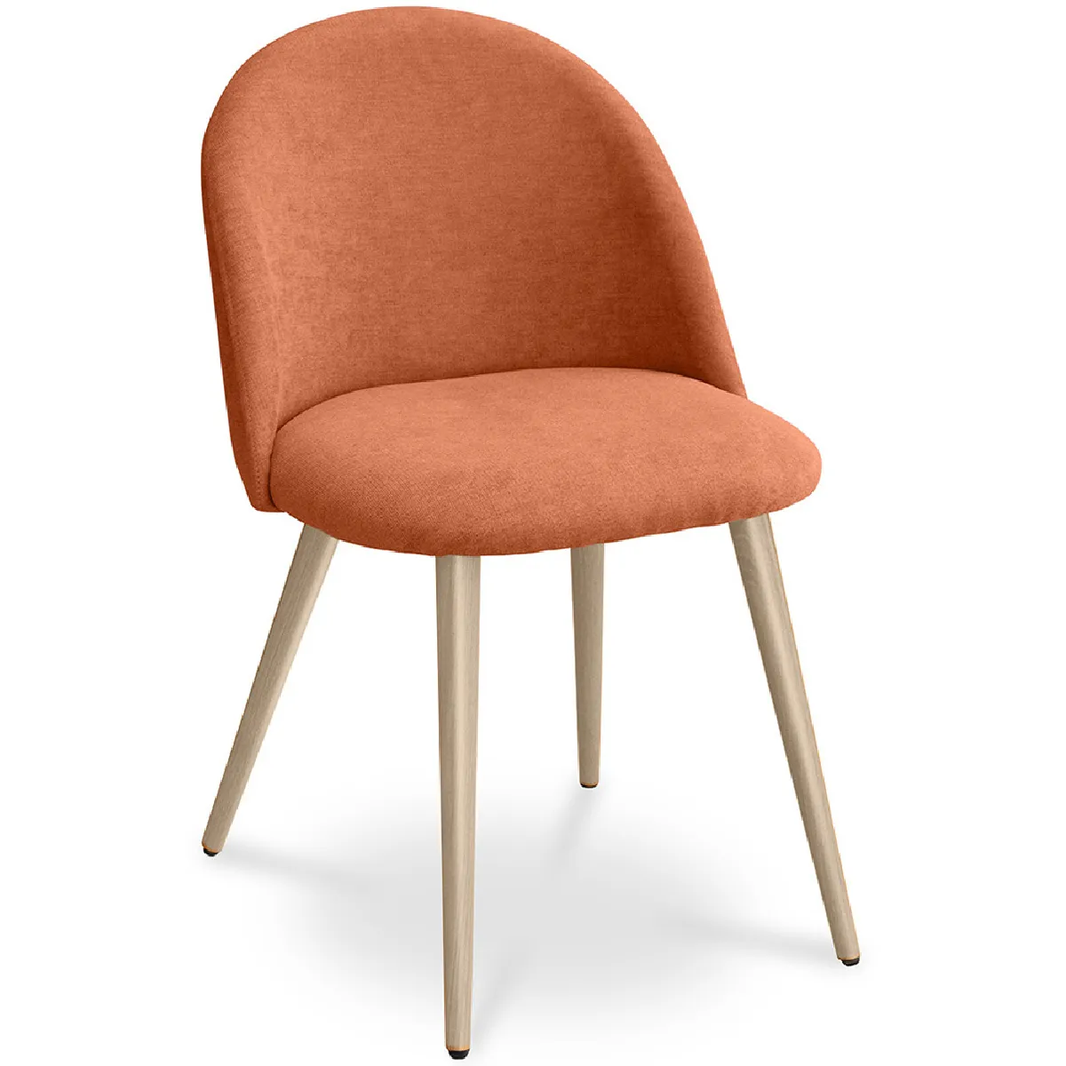 Chaise de salle à manger Tapissée en tissu Style scandinave Evelyne - vue 5