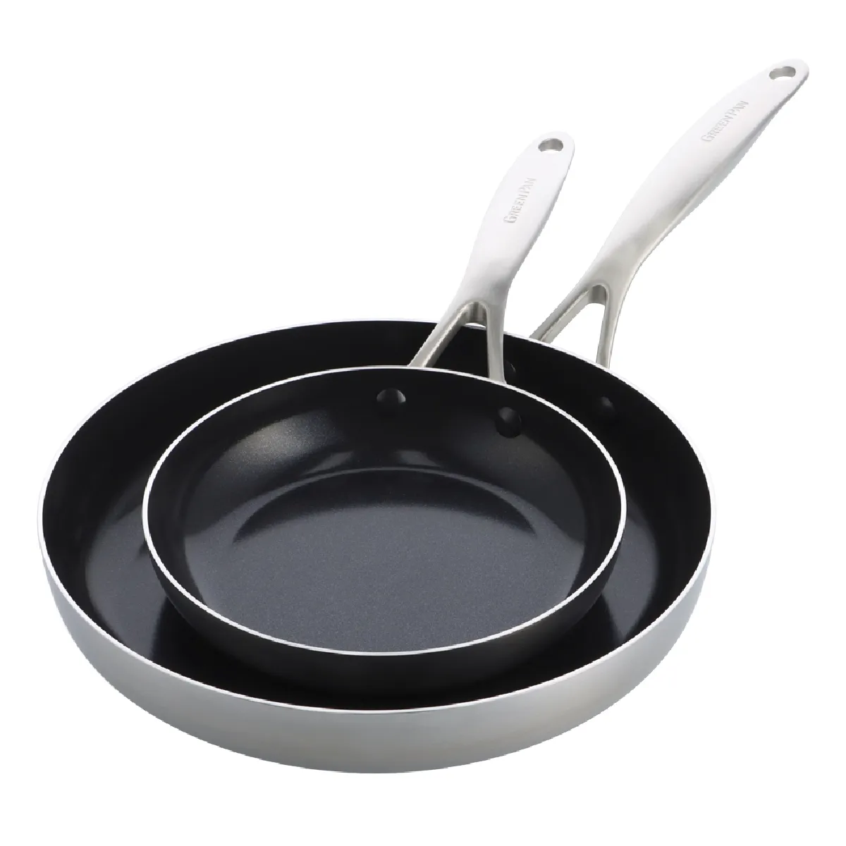 GREENPAN Set de 2 Poêles Geneva de 20 et 28 cm collection - vue 2