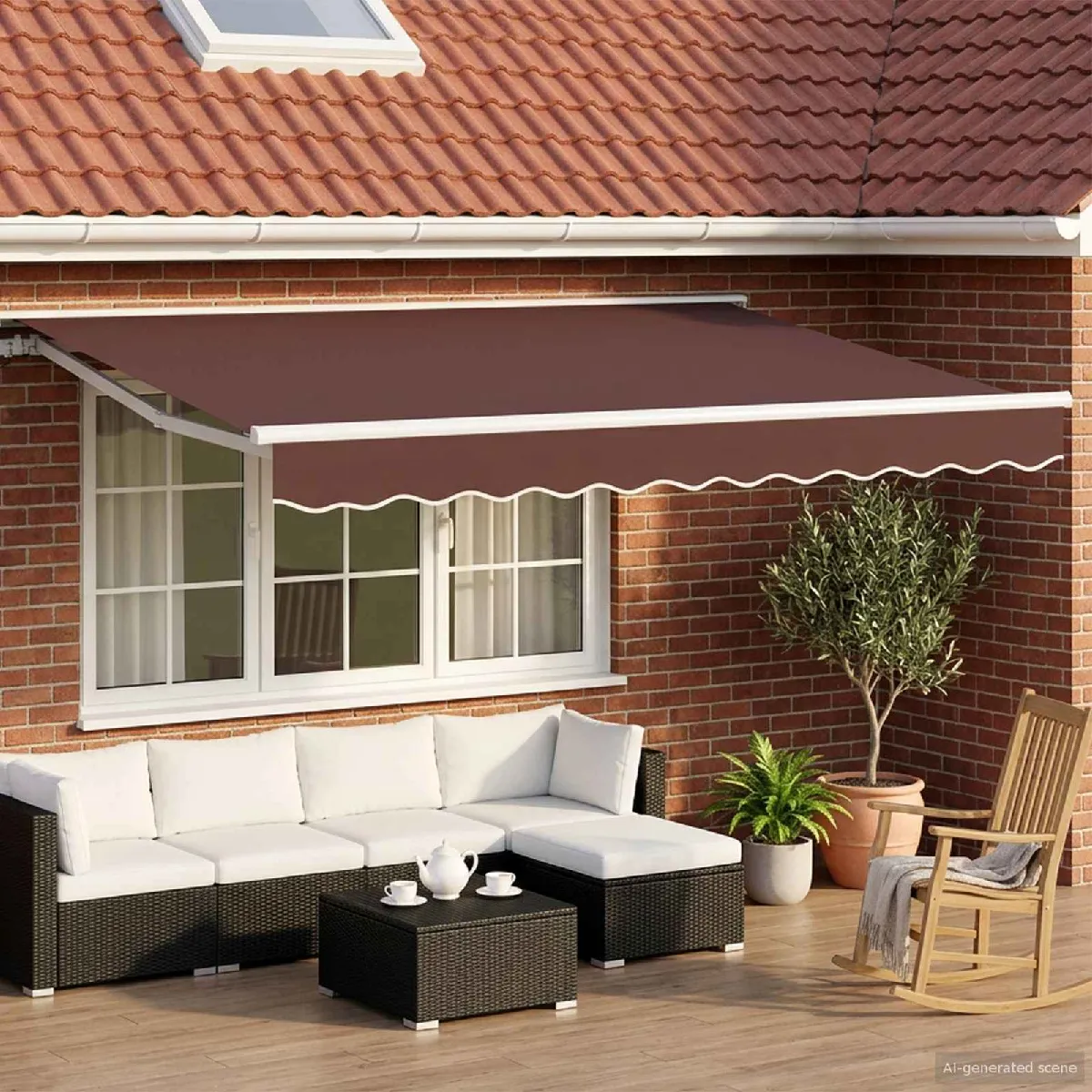 vidaXL Auvent rétractable électrique 3 x 25 Jardin et terrasse Store électrique moderne3421325