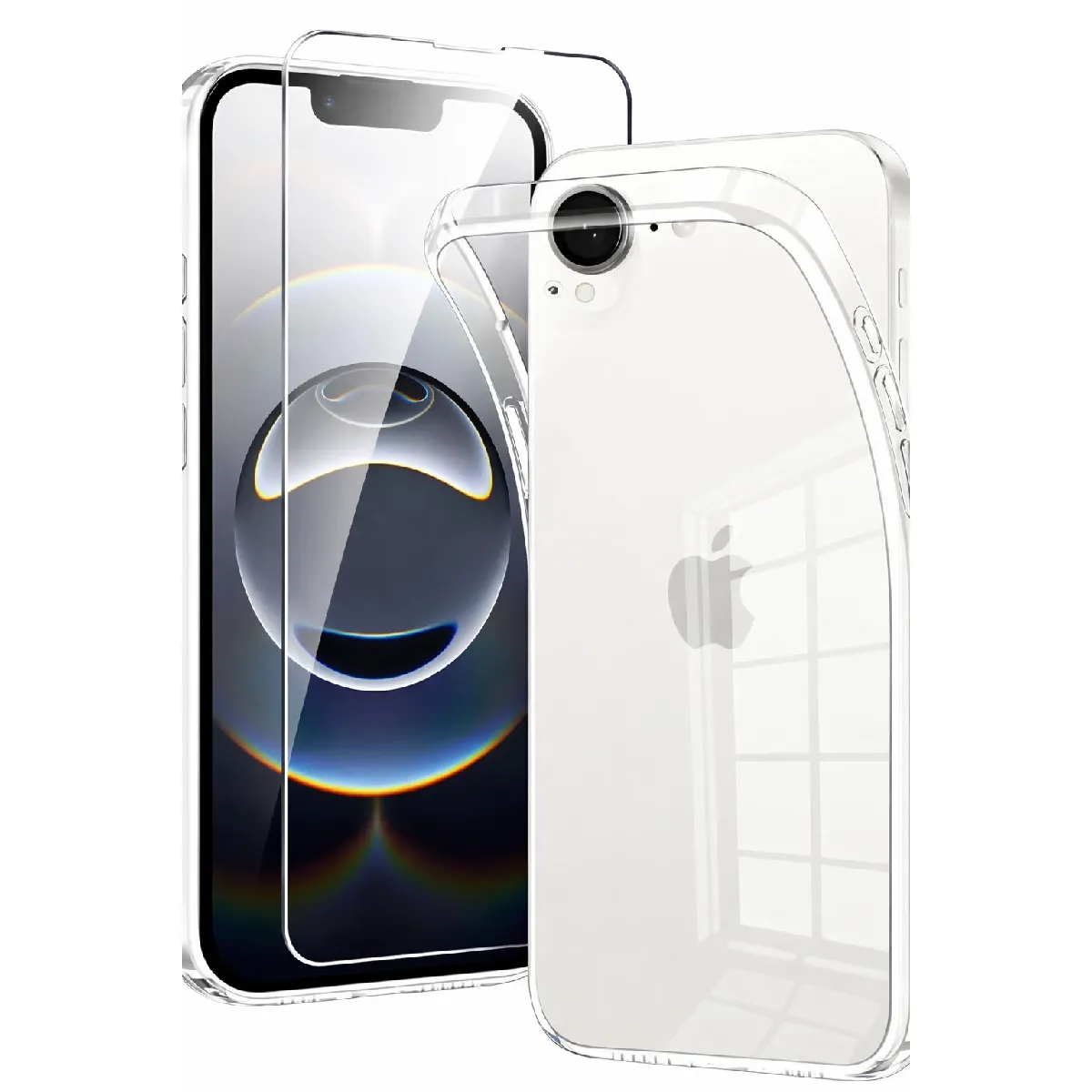 Little Boutik Coque + Verre Trempé Apple Iphone 17E - Transparent