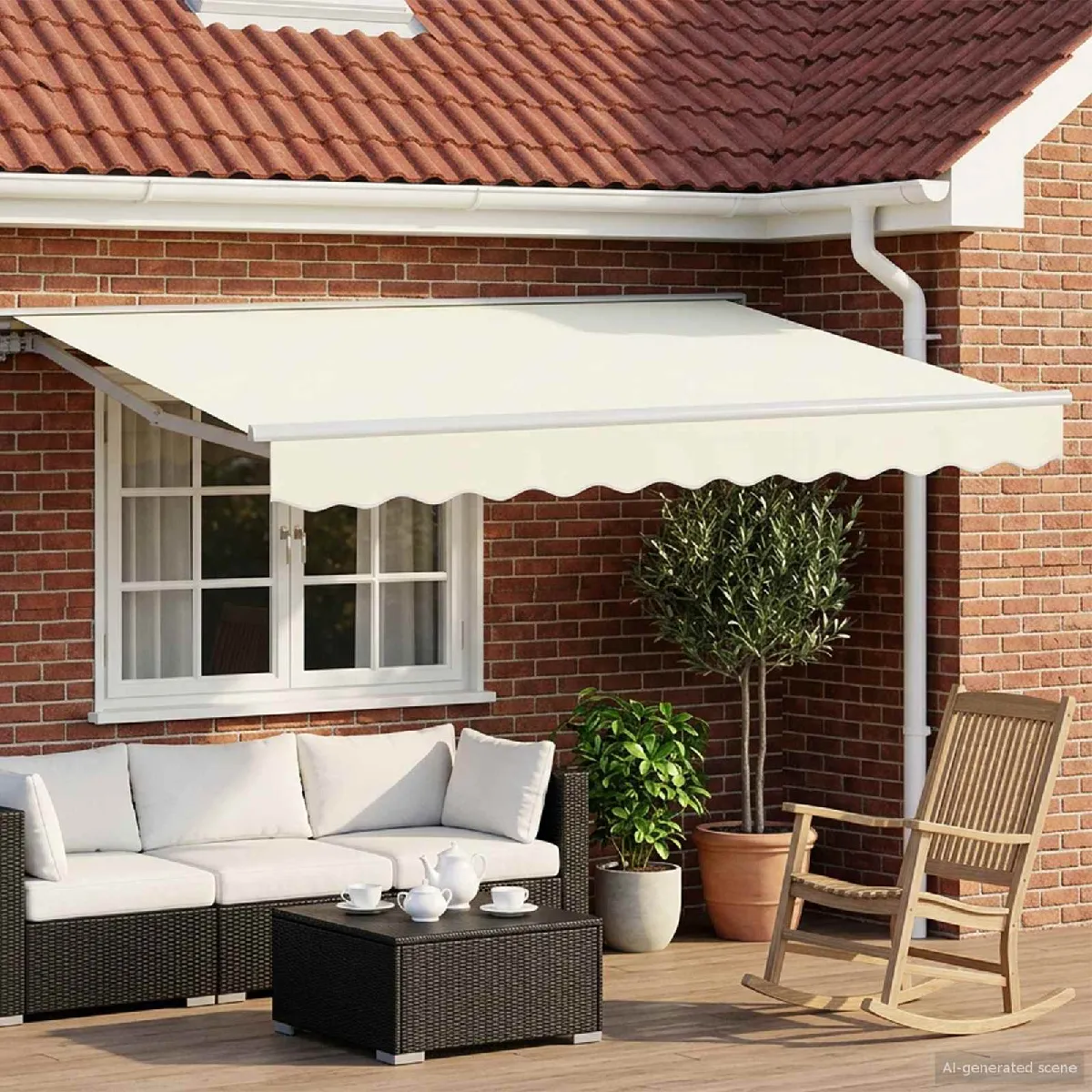 vidaXL Auvent rétractable électrique Crème 2 5 x 2