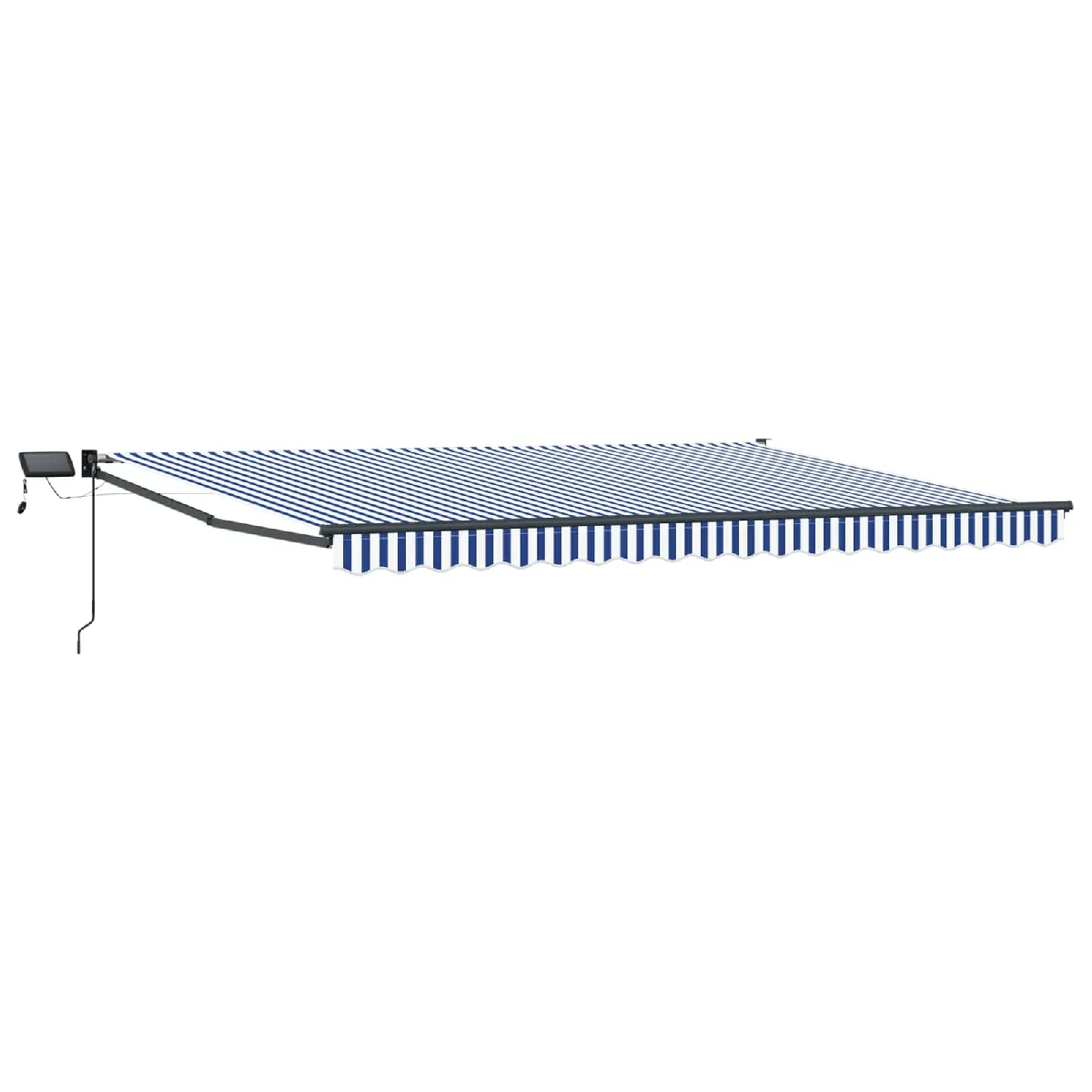 vidaXL Store rétractable manuel avec LEDs Crème 4 5 × 3 - vue 7