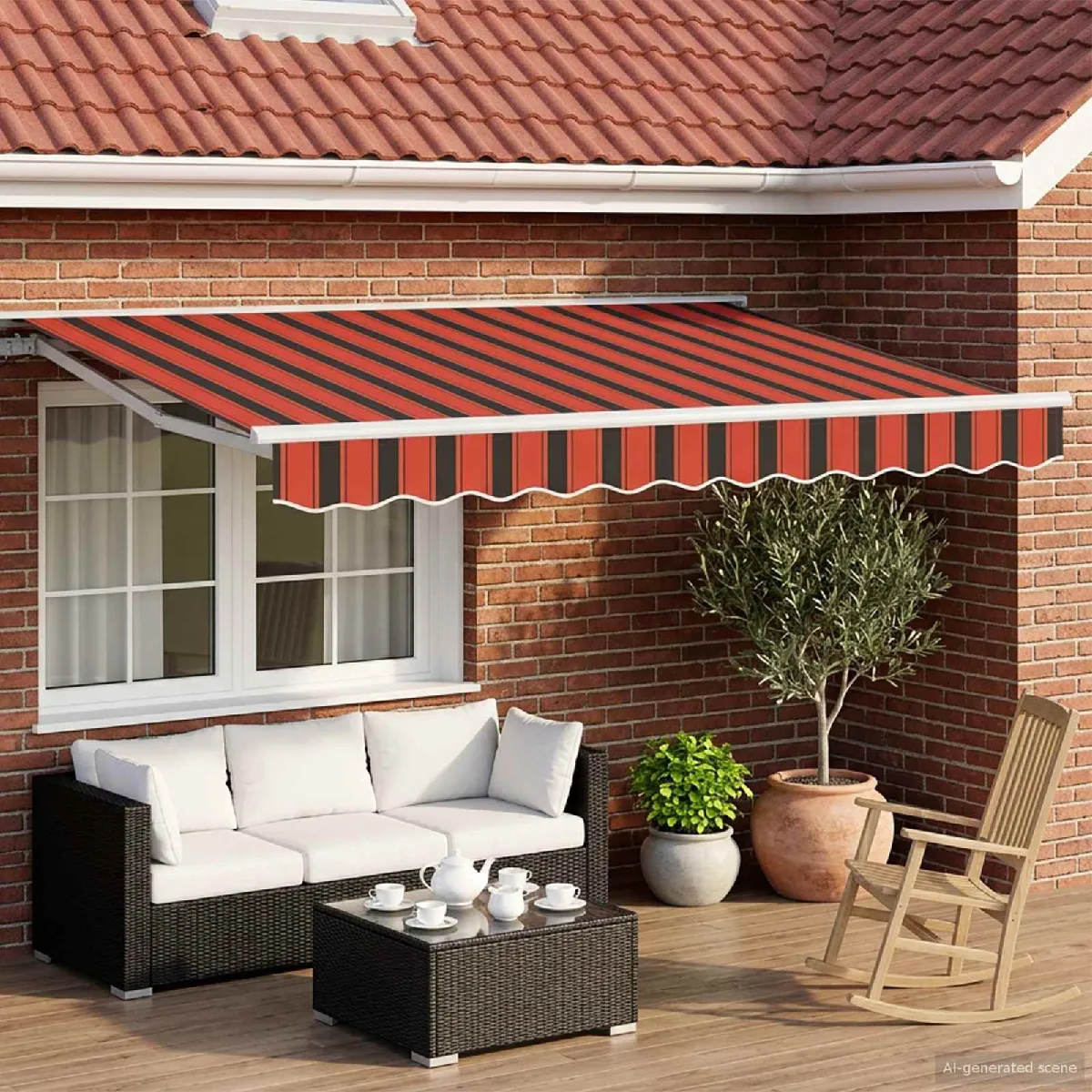 vidaXL Auvent rétractable électrique Jaune et 3 5 x 2 5 - vue 4