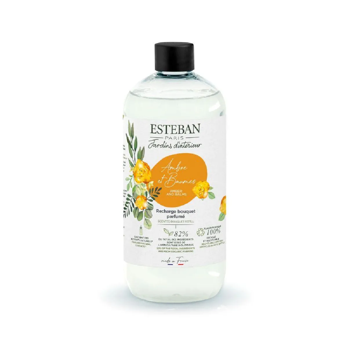 Esteban Recharge Bouquet Parfumé Ambre Et Baumes - 500 Ml