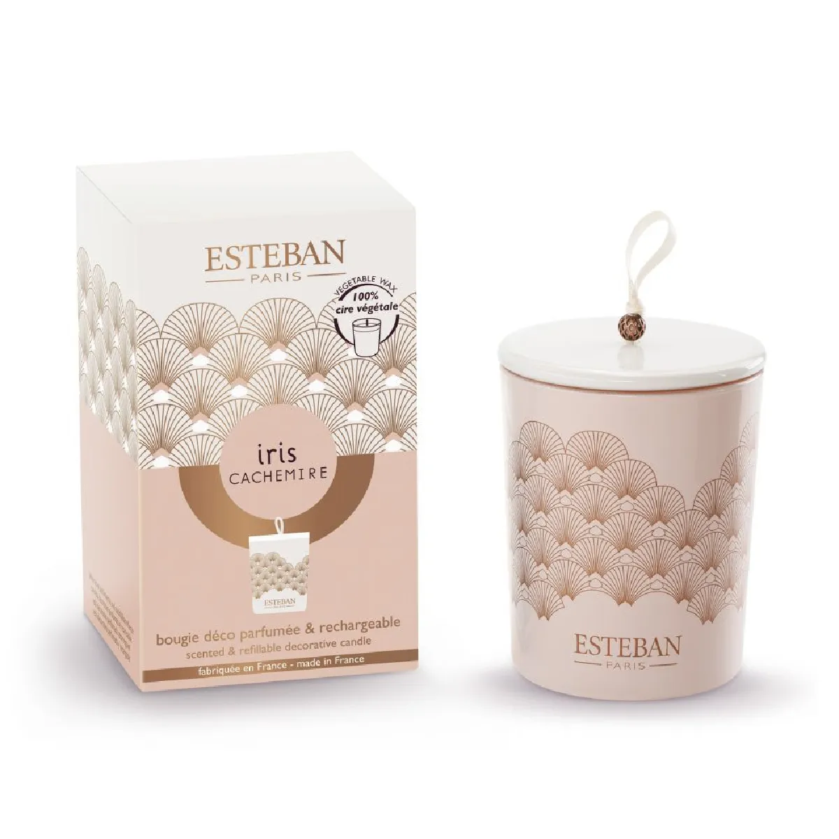 Esteban Rose Bougie Parfumée Iris Cachemire