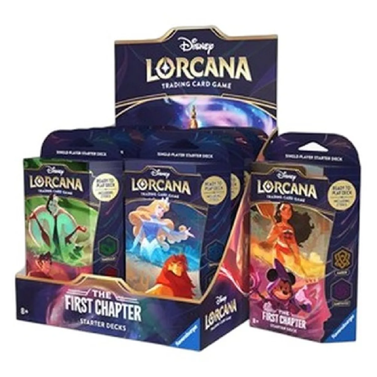 Jeu de cartes Disney Lorcana JCC Deck de démarrage 12 Decks Prêt à jouer - vue 1