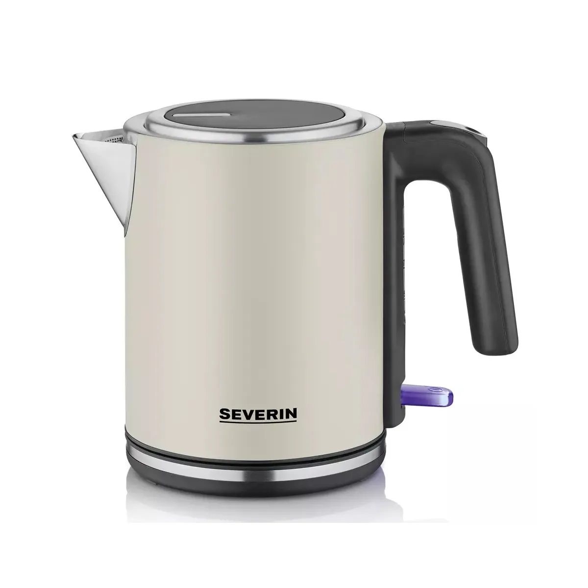Bouilloire sans fil 1l 2400w inox laqué beige - WK9577 - SEVERIN