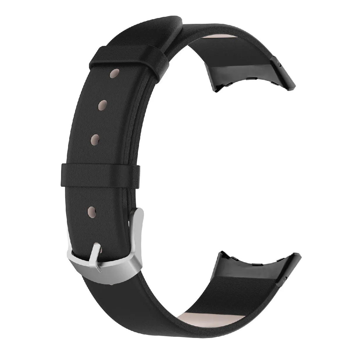 Inf Noir Bracelet De Montre En Cuir Pu Pour Google Pixel Watch