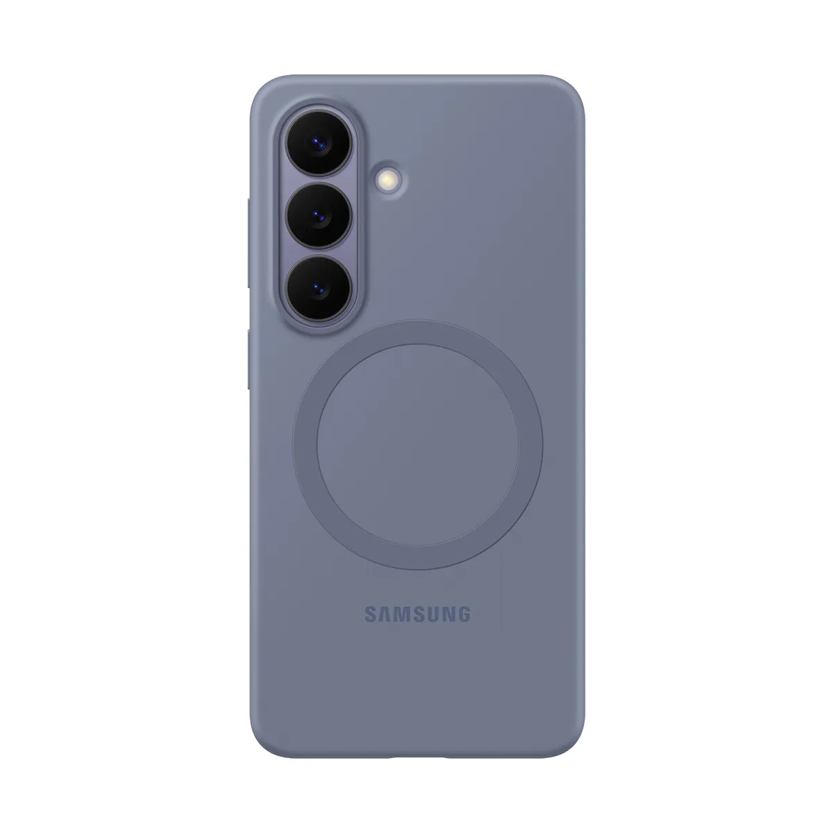 Samsung Coque MagSafe pour Galaxy S26 Plus en Silicone Souple et Antichoc Indigo