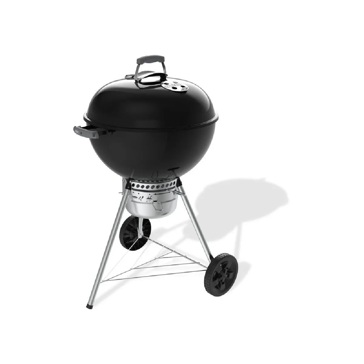 Barbecue À Charbon Weber Original Kettle Premium 57 cm – Cuve Acier Émaillé, Thermomètre - vue 4