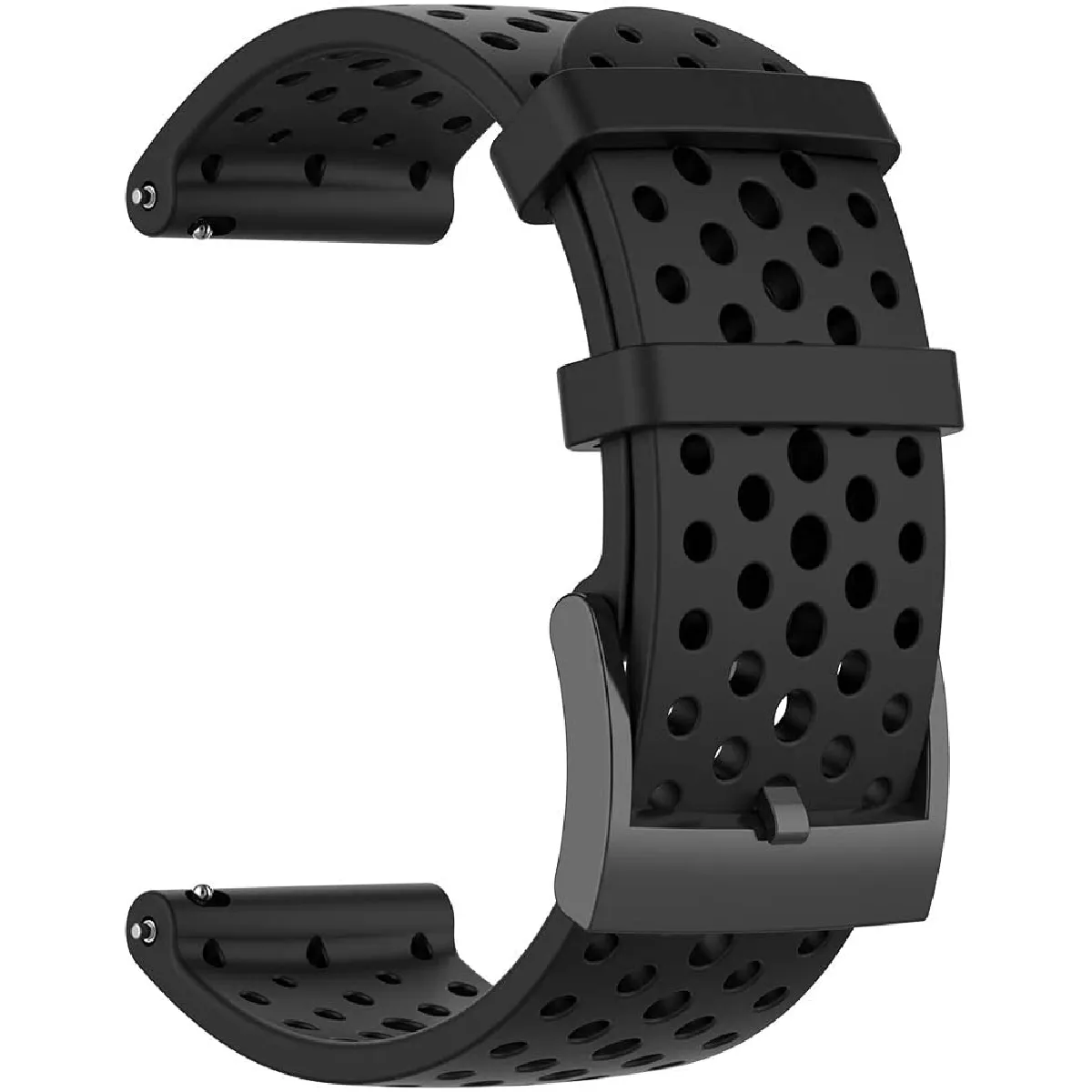 INF Bracelet En Silicone Pour Suunto 7/9/9baro/d5/spartan/fossil Nate/q Noir S