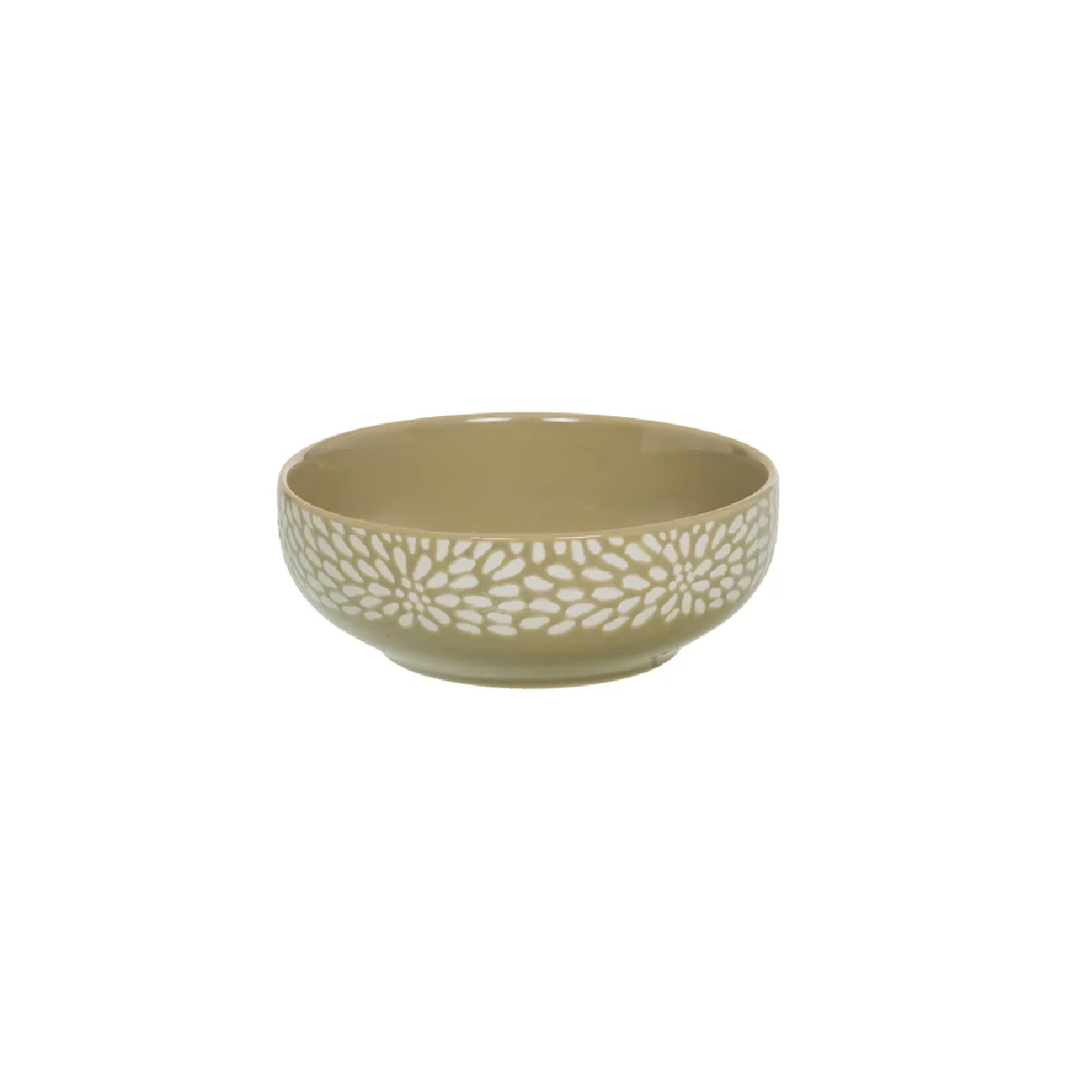 Table Passion Vert Saladier Tahini 16,5 Cm - Grès - Image 2