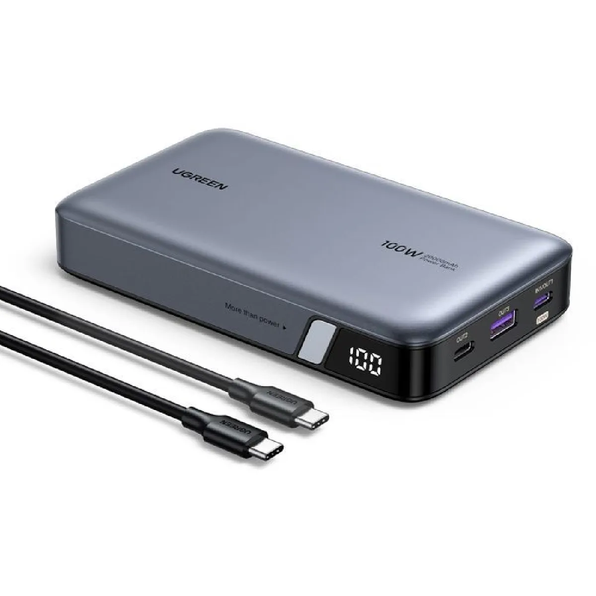 Ugreen Gris Batterie Externe 100W