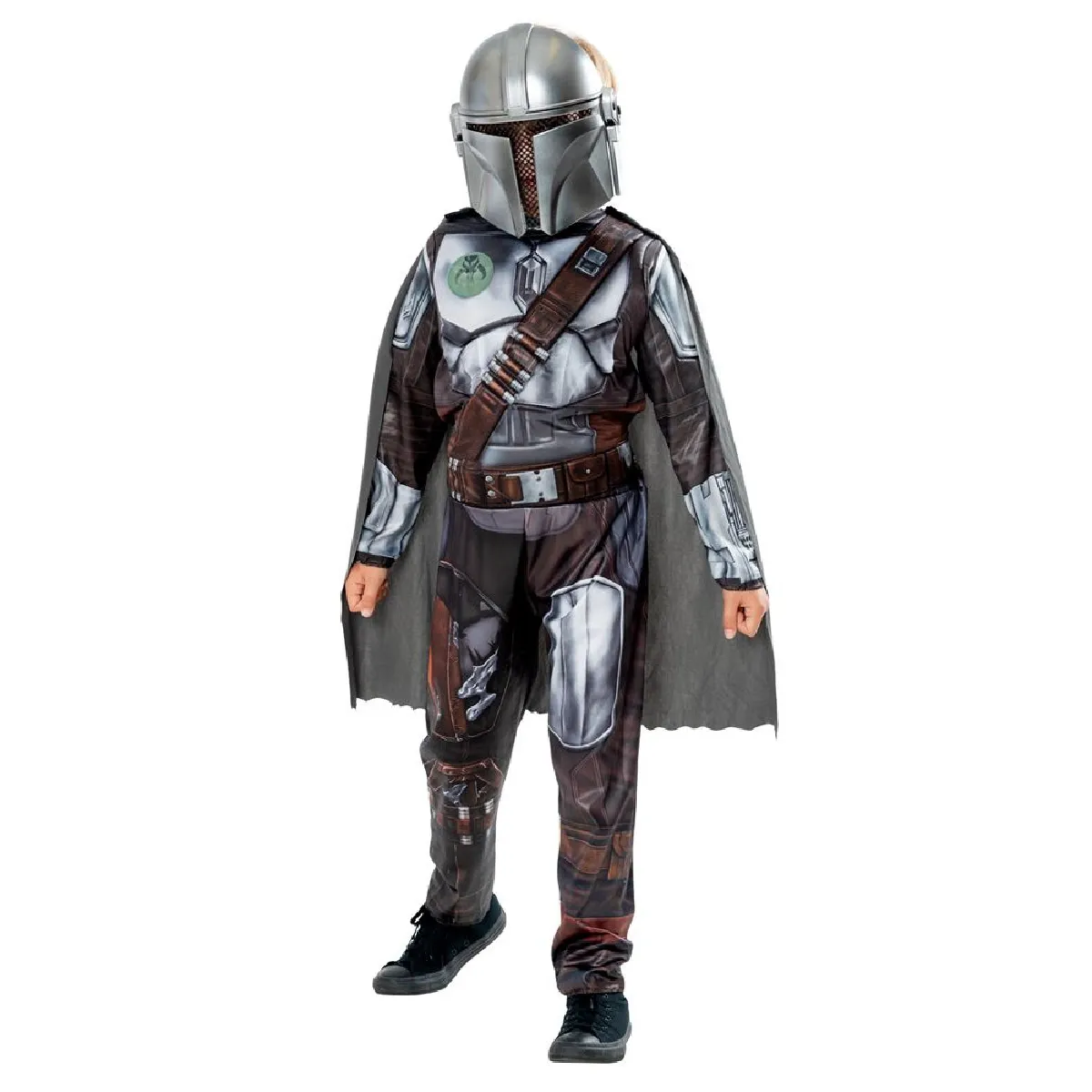 RUBIE' STAR WARS Officiel Costume de Luxe The Mandalorian Déguisement Enfant Taille 7 Combinaison Avec Armure Rembourrée et Masque Parfait Pour Jeunes Recrues Impériales Halloween - vue 2