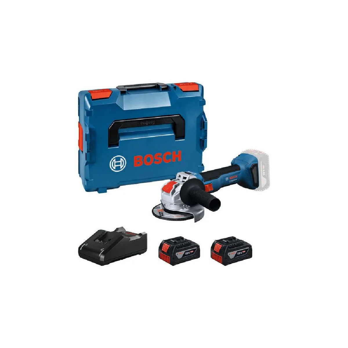Meuleuse Angulaire Sans Fil BOSCH GWX 18V-8 – 125 mm, 2x4,0Ah, X-LOCK - vue 3