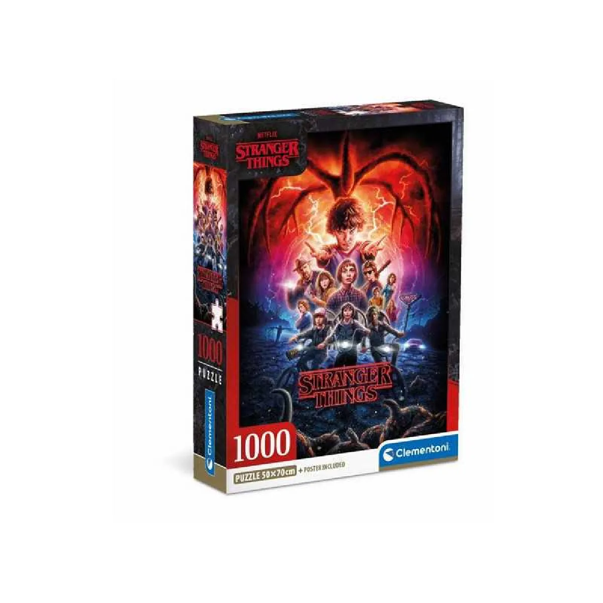 Clementoni Stranger Things Puzzle 1000 pièces 70 x 50 cm - vue 1