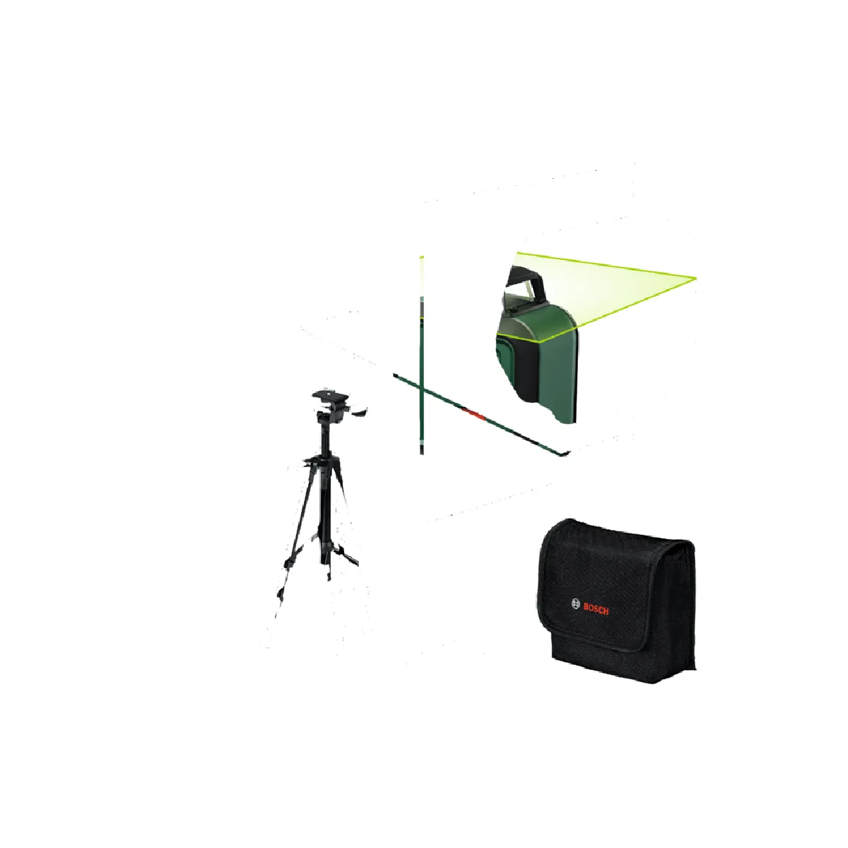 Niveau laser à lignes vertes autonivelant PLL à 360° 1G bosch - vue 3