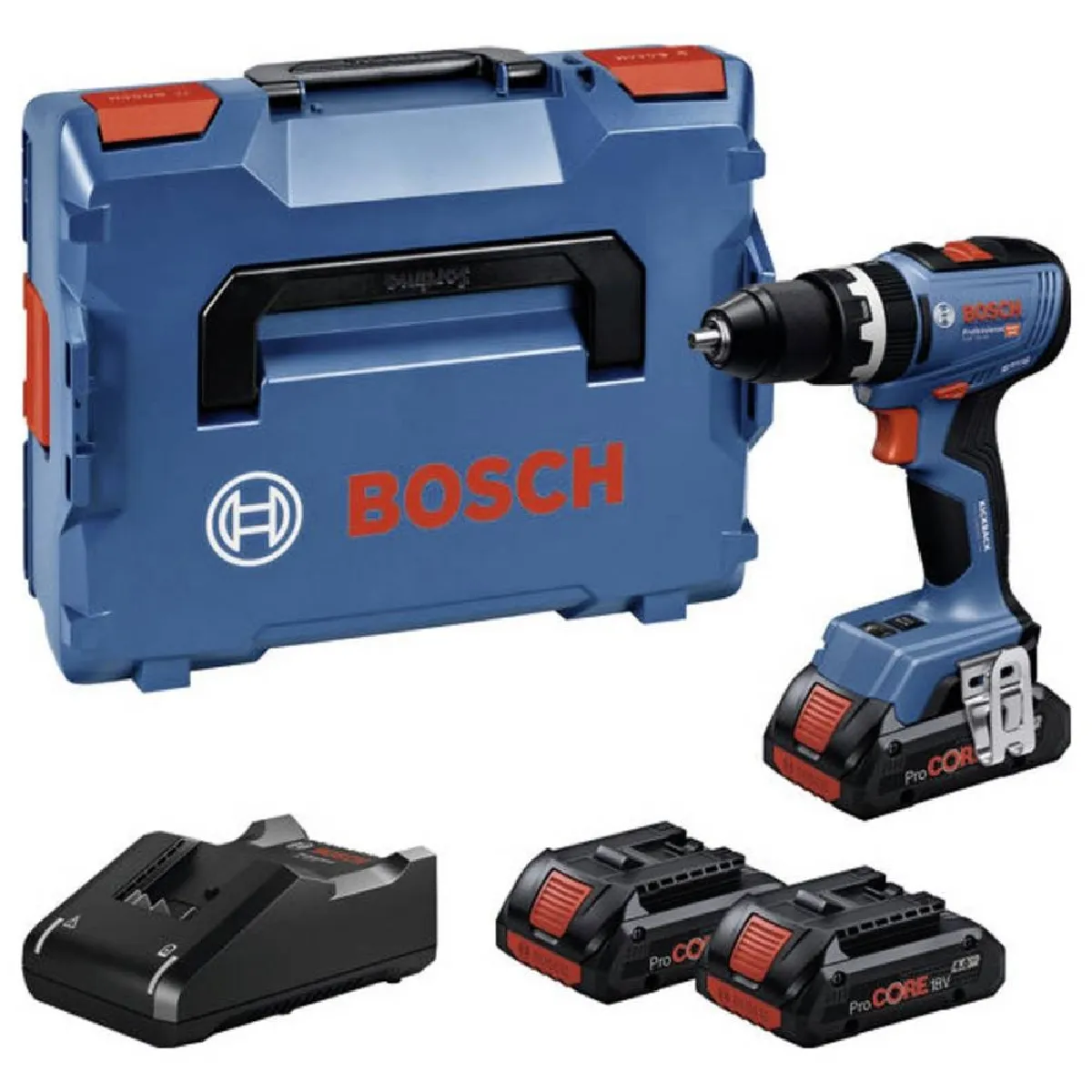 Perceuse à Percussion BOSCH GSB 18V 65 2 x 4 0 Ah ProCORE GAL 18V 40 Boxx 136 - vue 3