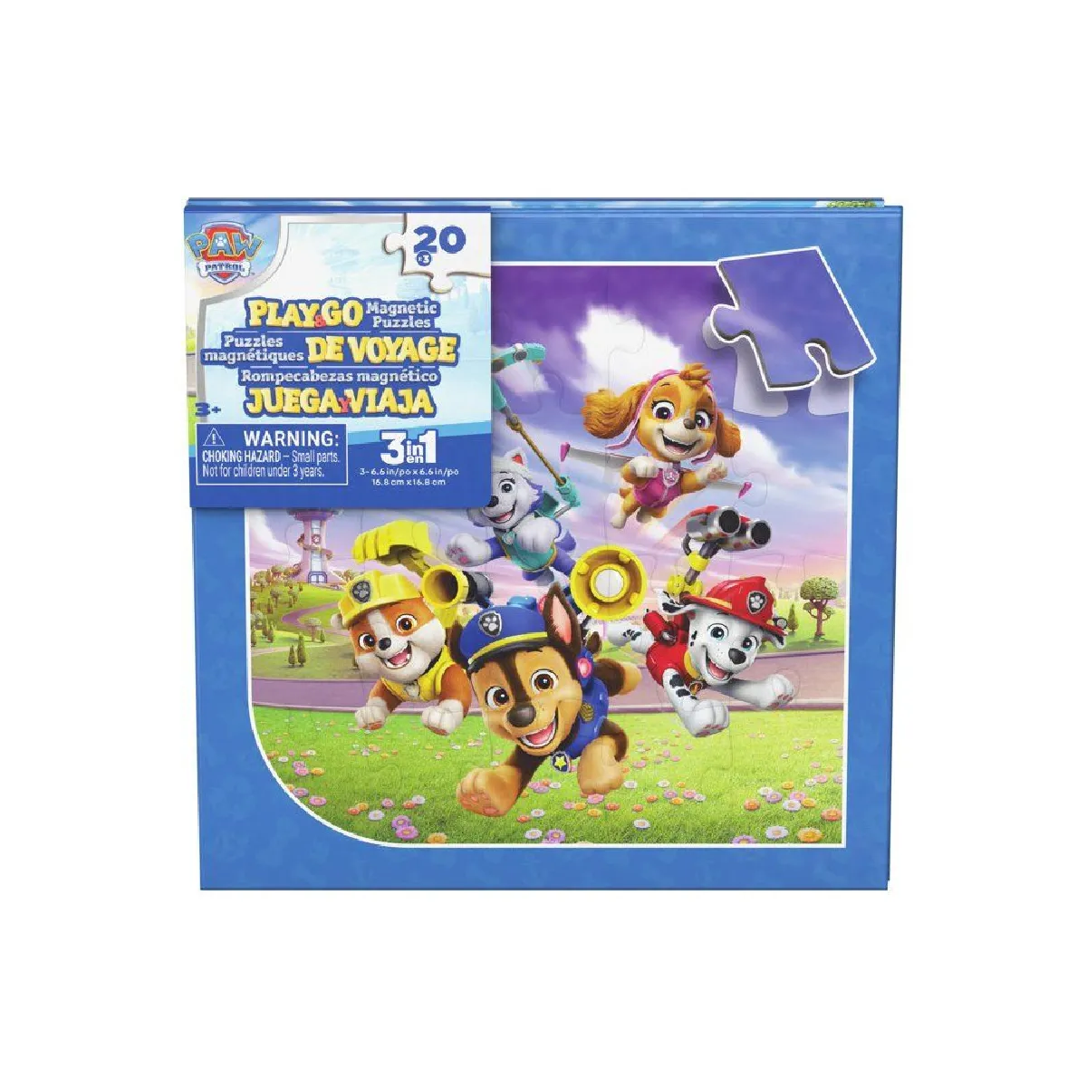 Spin Master Livre puzzle magnétique voyage 3 x 20 pcs 17 x 17 cm - vue 1