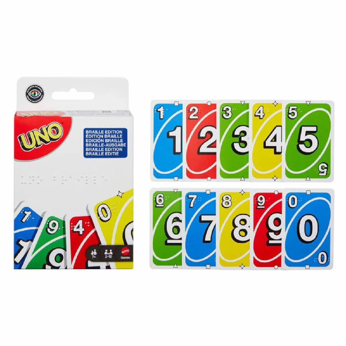 Uno Jeu de cartes braille