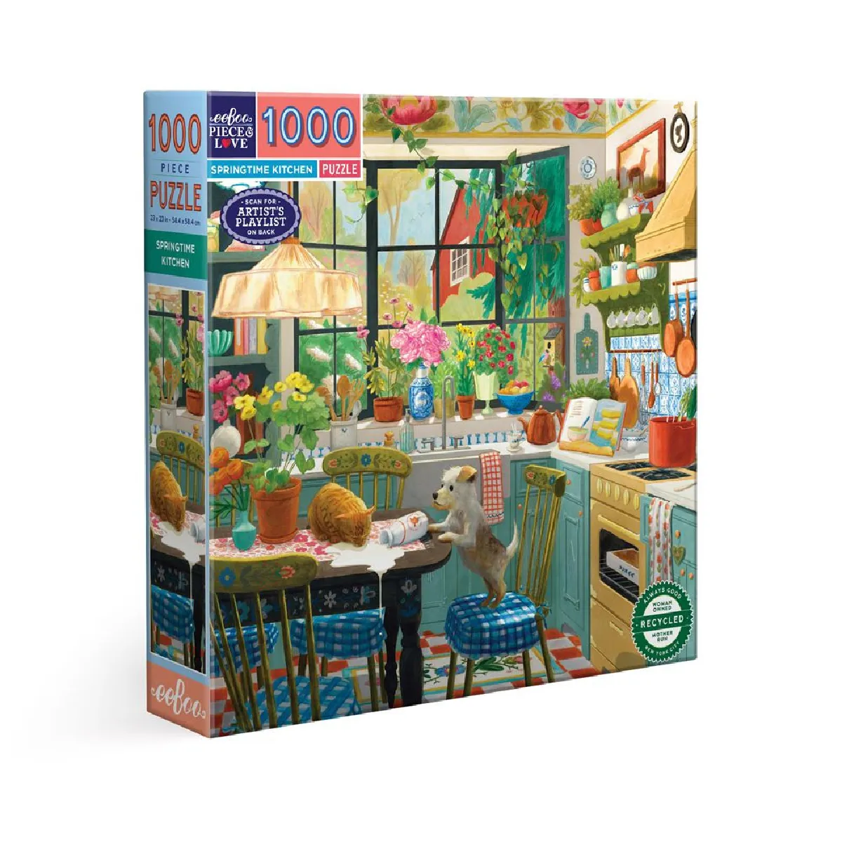Eeboo - Puzzle 1000 pièces - 58,4 cm carré