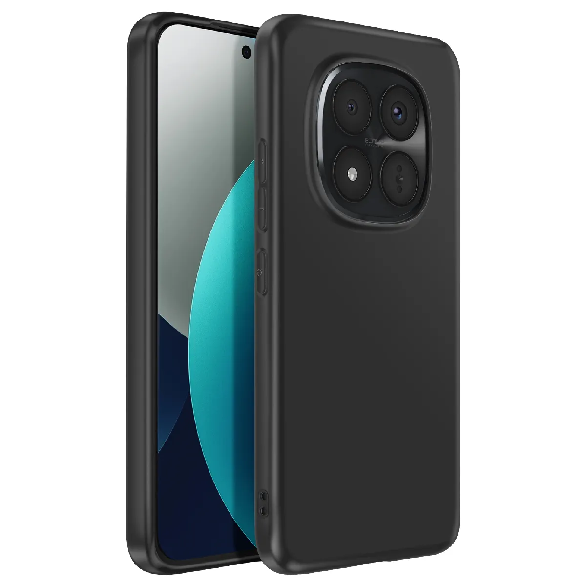 Mayaxess Noir Coque Pour Redmi Note 15 Pro Plus 5G En Silicone Souple Antichocs