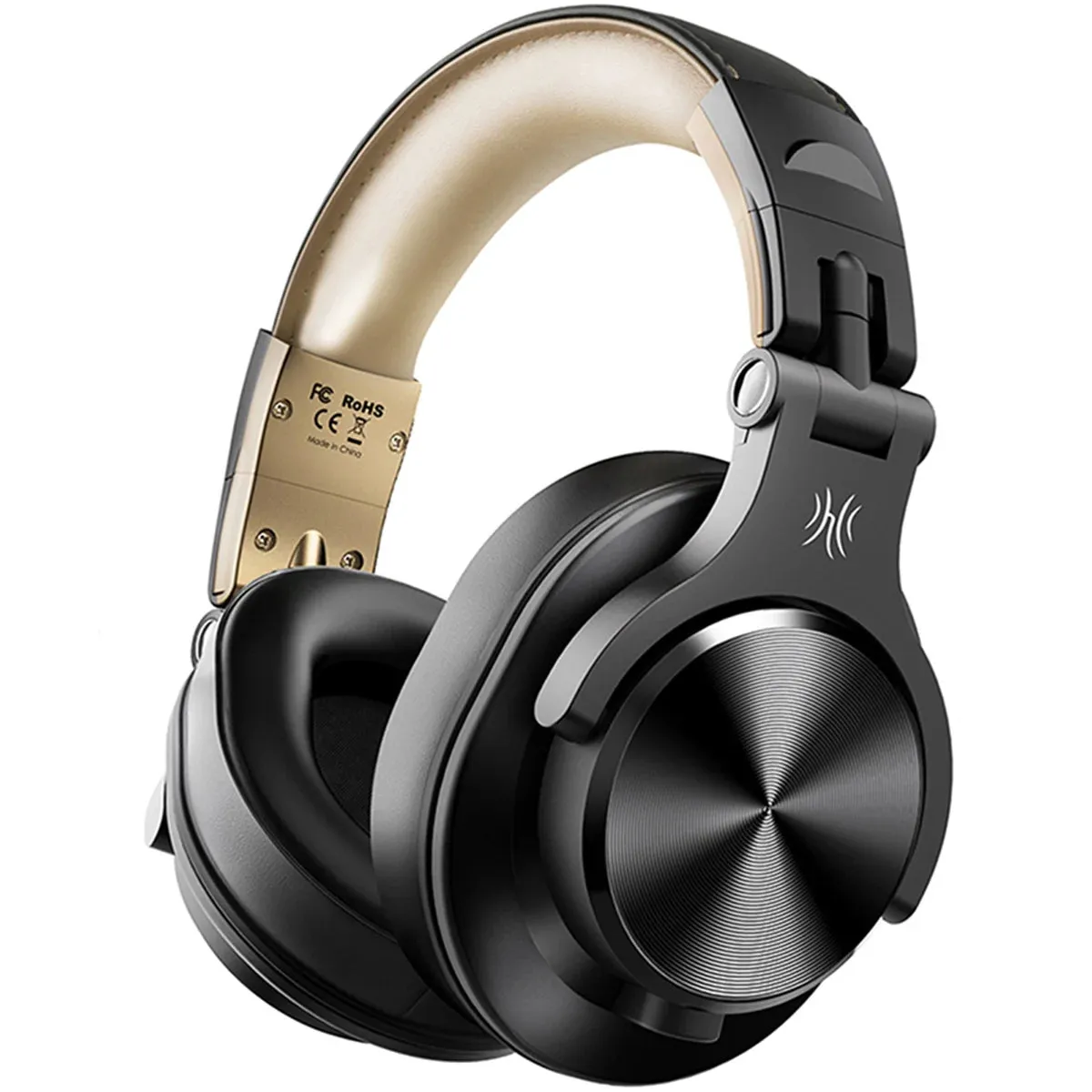 Casque audio bluetooth 5.2 studio dj autonomie oneodio fusion a70 Or - vue 1