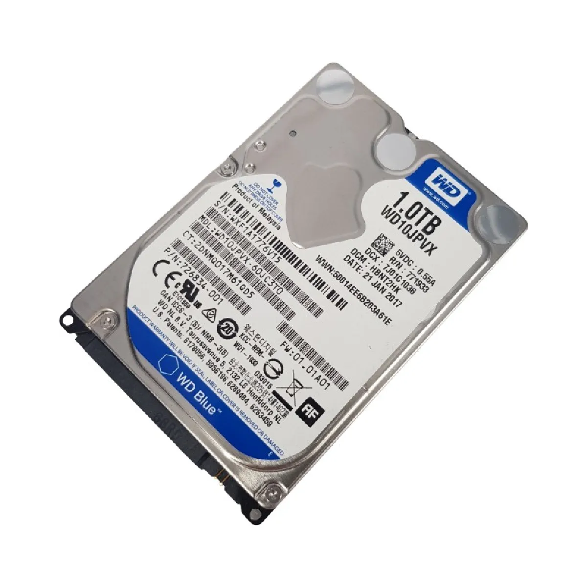 Disque Dur SATA 2.5 Western Digital WD10JPVX 60JC3T0 5400rpm 8Mo - vue 2