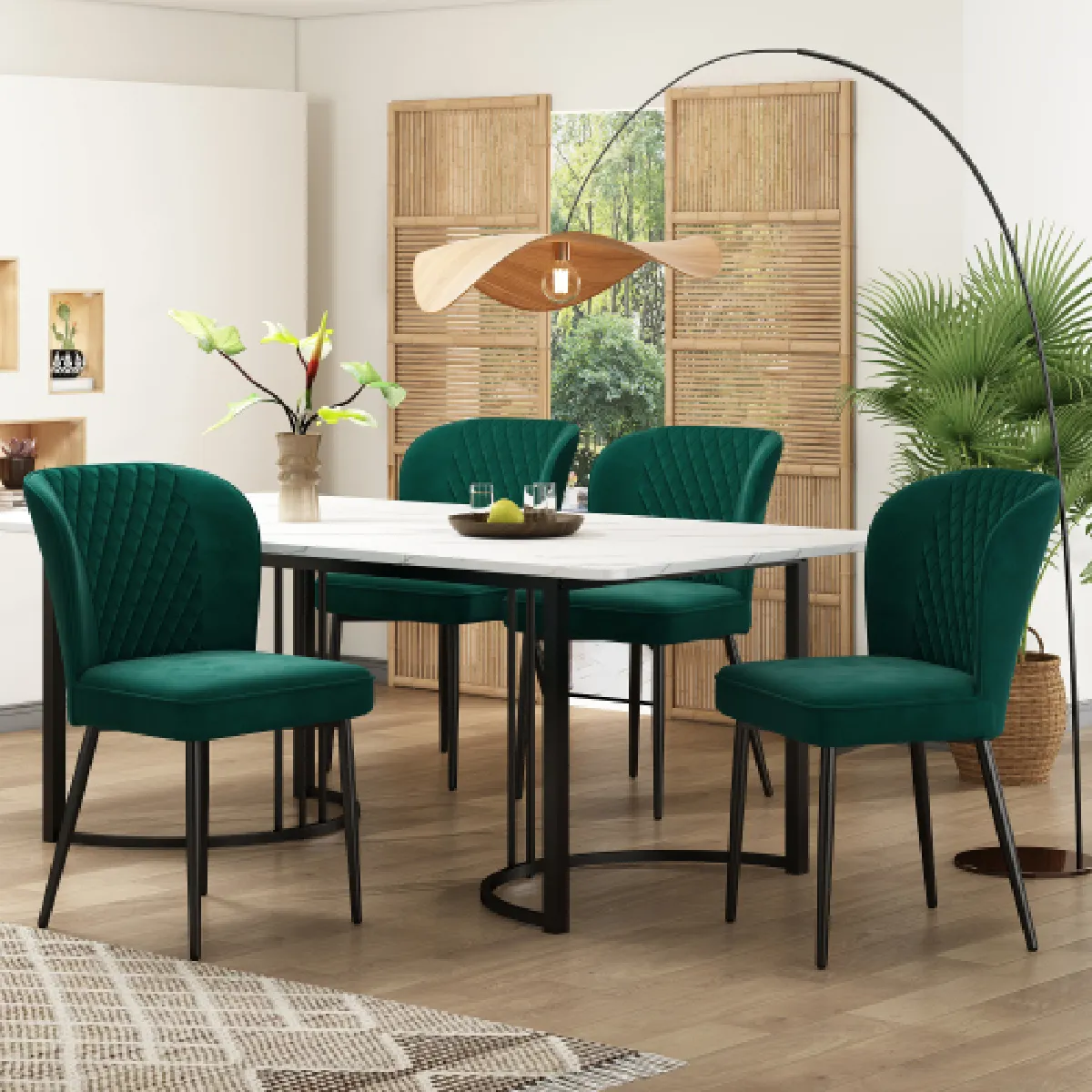 Table à Manger Extensible Ovale 100140x100x75 Cm minimaliste Et Moderne - vue 4