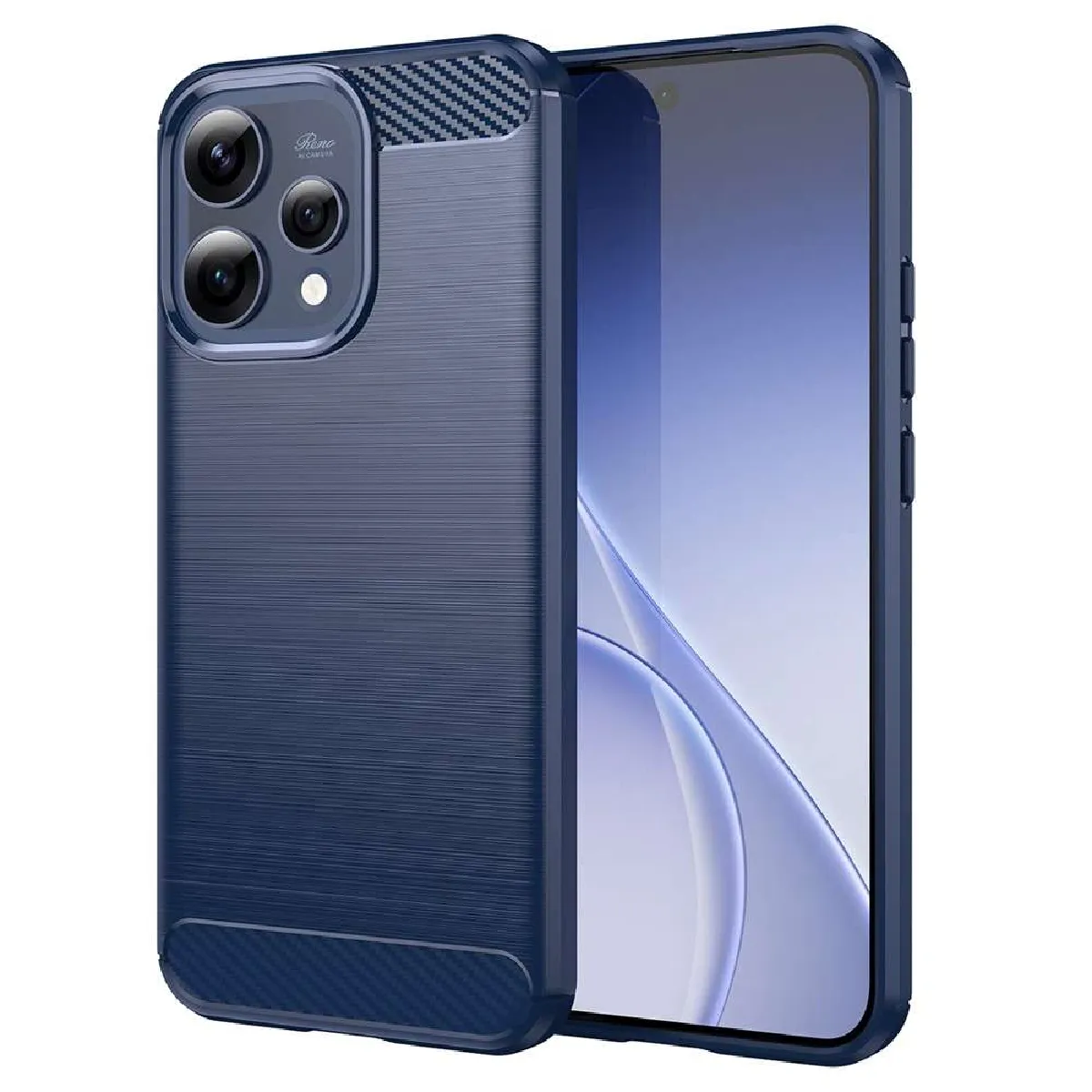 Htdmobiles Bleu Coque En Silicone Oppo Reno 15 5G - Foncé
