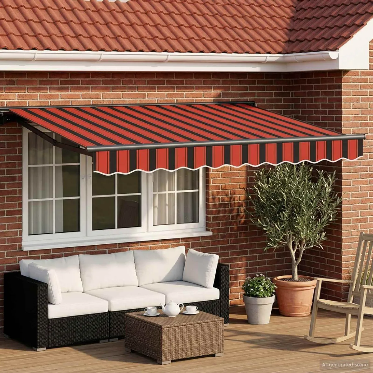 vidaXL Auvent rétractable électrique Jaune et 3 5 x 2 5 - vue 10