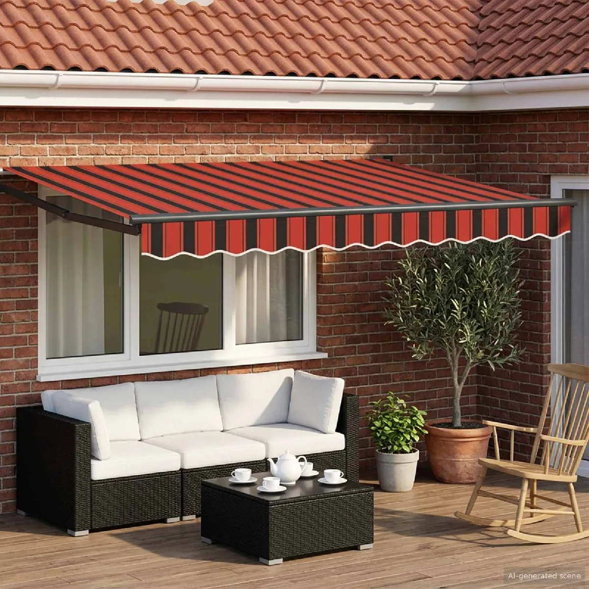vidaXL Auvent rétractable électrique Jaune et 3 5 x 2 5 - vue 9