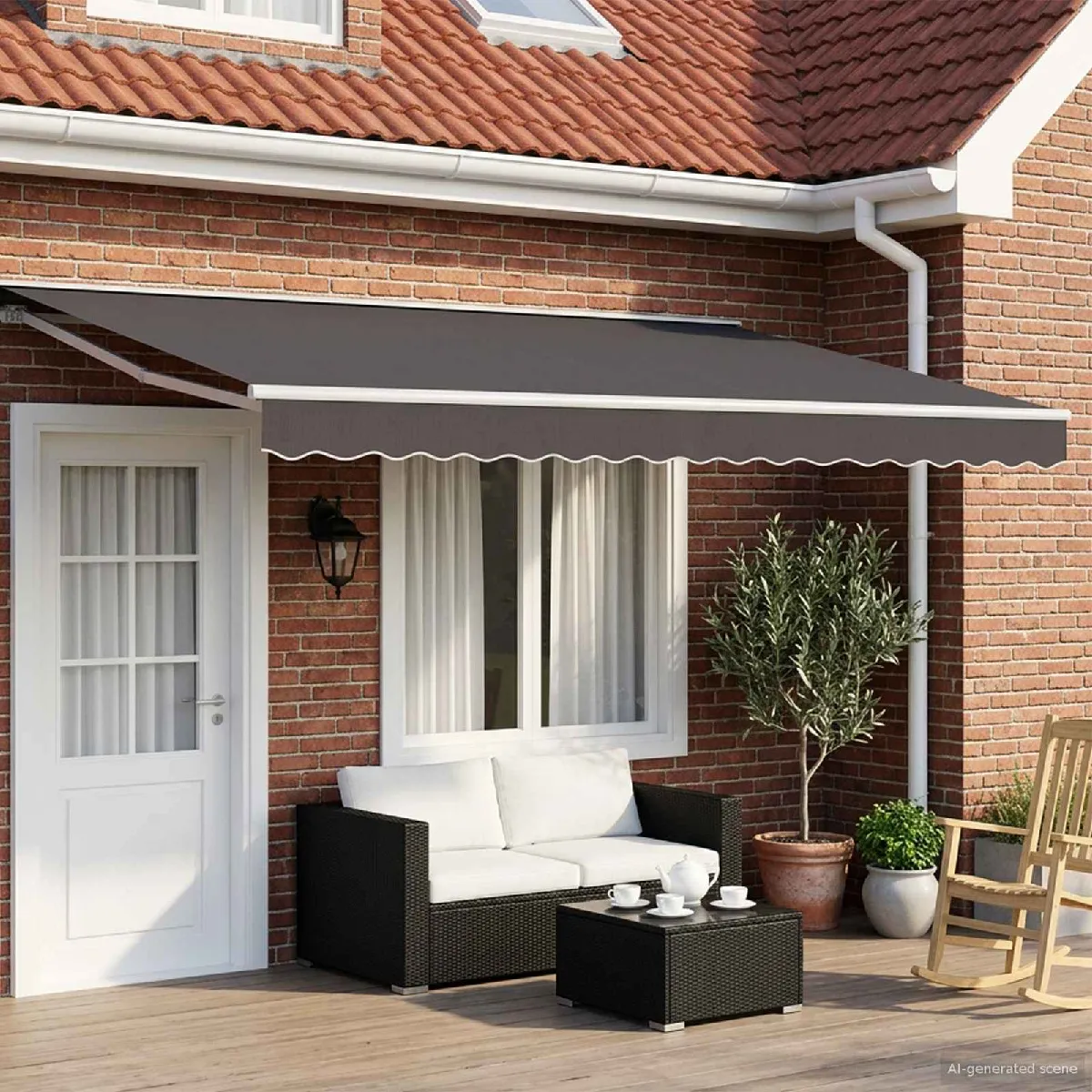 vidaXL Auvent rétractable électrique 5 x 3 - vue 10