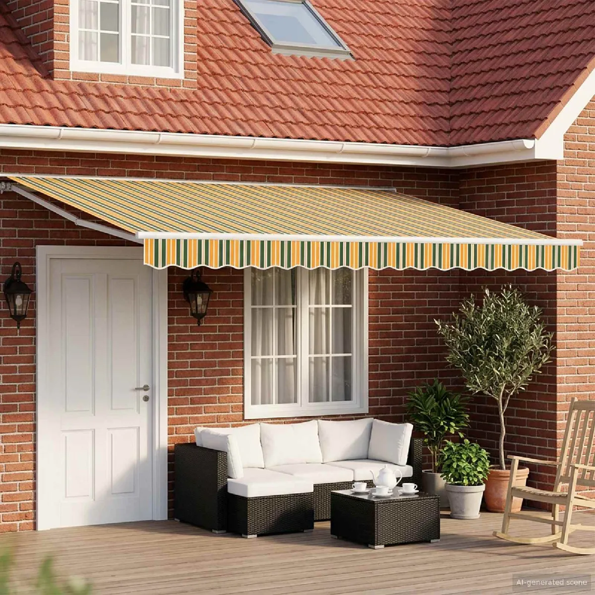 Vidaxl Auvent rétractable électrique 4,5 × 3,5 m